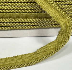 Mini Cord Trim Piping Upholstery Pillows 4mm Avocado Green - By the Yard - Picture 1 of 2