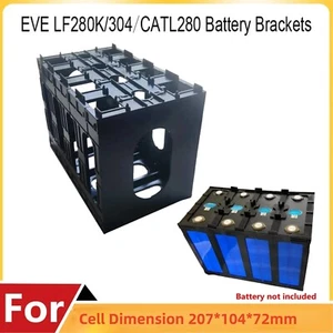 280AH 304AH LiFePo4 Spleißbare Halterung Rahmen Schwarz für 4S/8S/16S Akkupack DIY - Bild 1 von 13