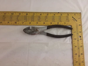 Vintage Craftsman Tools 45378 -WF- Series Slip Joint Pliers w/ Black Grips USA - Picture 1 of 10