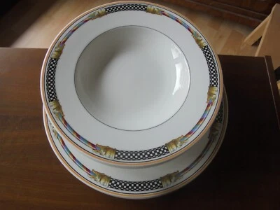 Gallo / Villeroy  "Ornamento" 3 Speiseteller 3 Suppenteller wie neu - Bild 1 von 4