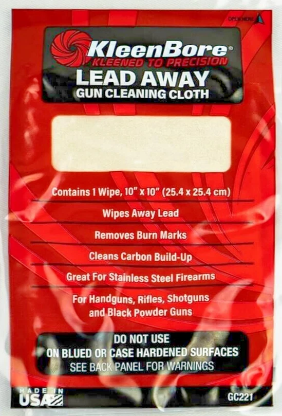 KLEENBORE Lead Away Gun Cloth Carbon Burn Mark Stainless Steel Cleaner - Image 1 of 4