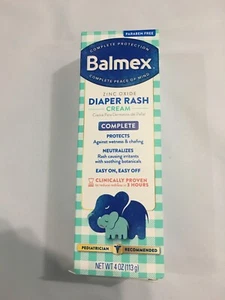 Balmex Diaper RashCream 4oz, Zinc OxideCream 11.3% SkinProtectant Exp. 08/2025++ - Picture 1 of 4