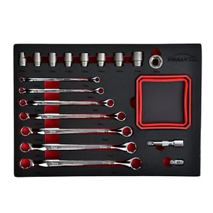 Bolt Extractor Offset Wrench & Socket Set, 19pcs Box End Nut & Bolt Remover Kit - Picture 1 of 10