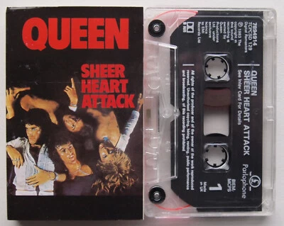 QUEEN - SHEER HEART ATTACK (EMI TCPCSD129) 1993 UK CASSETTE REISSUE REMASTERED - Image 1 of 3