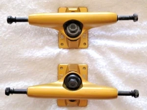 New Gold Tensor Skateboard Aluminum Trucks 8.25" Set Of 2 - Picture 1 of 7