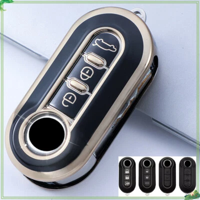 TPU Car Key Fob Cover For Fiat Abarth 500 500L Ducato Panda Punto Lancia Musa - Image 1 of 4