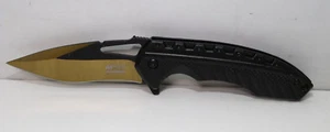 MTech USA Taschenmesser Jagd-und Sportmesser gold-schwarze Klinge MTEC-1572