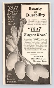 1880s~Rogers Bros. Silverware~Meriden Connecticut~Victorian Advertising Print - Picture 1 of 1