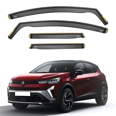 ISPEED Wind Deflectors for Renault Captur MK2 2020-2024 5-Door 4pc Set Visors - Image 1 of 4