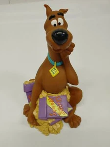 Scooby-Doo 1998 Hanna Barbera Piggy Bank Plastic Holding Scooby Snacks - Picture 1 of 6