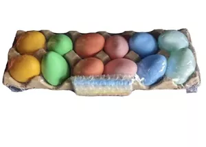 Plastic Easter Eggs And Chalk - Picture 1 of 2