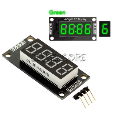 Green 0.56" TM1637 4-Bit Digital LED Display Clock Tube Display For Arduino- - Image 1 of 4