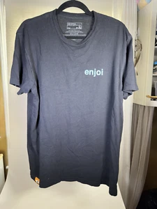 Enjoi Skateboards Black Graphic T Shirt Kickflip Men’s Size L - Picture 1 of 2