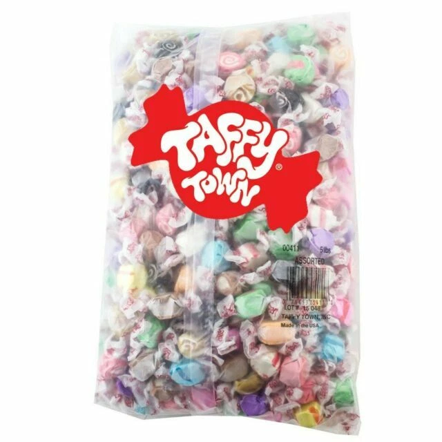 Taffy Town Assorted Gourmet Salt Water Candy Bag, 5 Lbs
