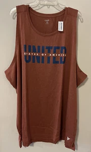 Old Navy Active Core Mens 4xl Red Sleeveless Tank Top NWT! A4568 - Picture 1 of 3