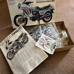 TAMIYA 1 : 12 1982 Original HONDA CX500 TURBO Motorcycle Unassembled Model Kit - Picture 1 of 12