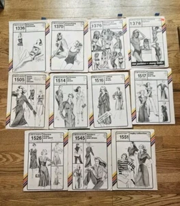 Lot of 11 Stretch & Sew vintage sewing patterns 80’s Uncut, Swimsuits, Dresses - Picture 1 of 7