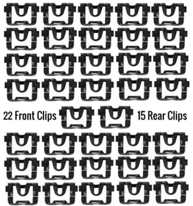 Front + Rear Window Molding Clips Glass Trim Clip Kit for 70-81 Camaro Firebird - Picture 1 of 7