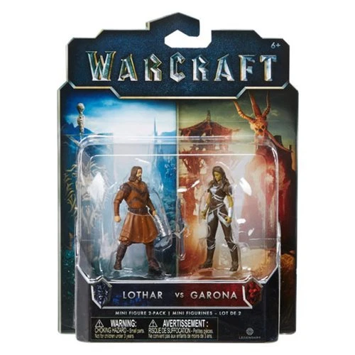 Warcraft Lothar VS Garona Mini Figure 2 Pack 6 Legendary Jakks Pacific Army