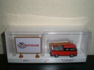 Wiking Volkswagen VW T1 Doka Doppelkabine Montagewagen Sondermodell Eurotrain - Bild 1 von 1