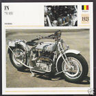 1923 FN F.N. 750 M50 M-50 Fabrique Nationale Belgium Motorcycle Photo Spec Card