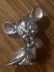 Vintage Peltro Italy Mouse Pewter Figurine Small Mini Approx 2” Figure See Pics - Picture 1 of 9
