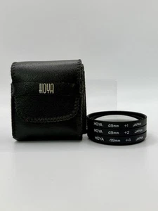 Hoya 49mm Close Up Set W/ Leather Case +1 +2 +4 - Picture 1 of 1