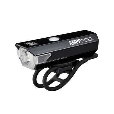 Cateye AMPP 200 Lumen LED Front Bike Light USB Rechargeable Road MTB Commuter - Image 1 of 2