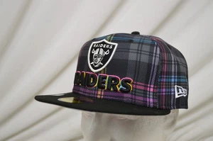 NEW Las Vegas Raiders 24 NFL Crucial Catch New Era 59FIFTY Fitted Hat Cap Size 8 - Picture 1 of 11