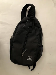 Waterfly Crossbody Sling Backpack Black Hiking Running 9 Pockets - Picture 1 of 3