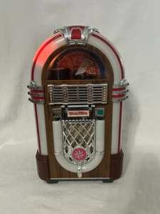 Leadworks Wurlitzer Fifties Mini Jukebox Made In Japan Turns On - Cassette MT - Picture 1 of 18