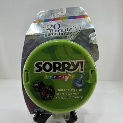 Sorry! Express 2007 Parker Brothers Travel Game 20 Minute Game Break - New - Image 1 of 4
