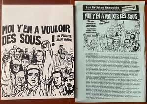 Dossier de presse MOI Y'EN A VOULOIR DES SOUS Bernard Blier JEAN YANNE 1973 - Picture 1 of 1
