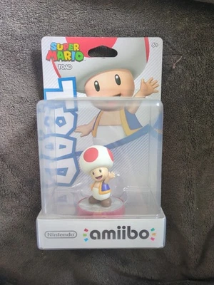 Toad Super Mario Amiibo Nintendo Figure New Sealed - Image 1 of 4