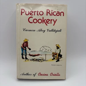 Puerto Rican Cookery Hardcover by Carmen Aboy Valldejuli Cookbook vintage 1991 - Picture 1 of 17
