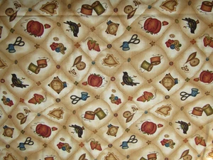 2 YARDS A YEAR TO CROW ABOUT JACQUELINE PATON RED ROOSTER FABRICS #23088 76 X 44 - Picture 1 of 4