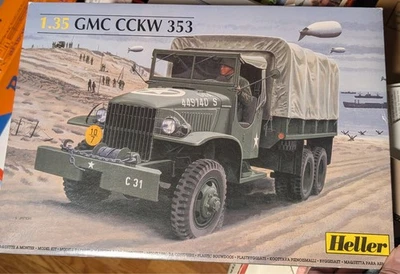 Camión Heller 1/35 Ejército de Estados Unidos GMC CCKW 353 piezas nuevas selladas Foto 1 de 4