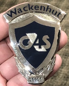 Obsolete G4S Wackenhut Badge Security Officer Blackinton - FREE SHIPPING - Picture 1 of 4