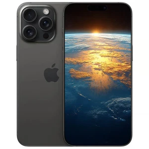 Apple iPhone 15 Pro 256GB Black Titanium Excellent Refurbished e-SIM Only Model - Picture 1 of 2