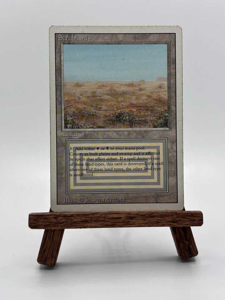 Scrubland Revised DMG Reserved List Orzhov Dual Land MTG Magic The Gathering - Image 1 of 4