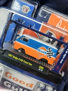 M2 MACHINES 1967 DODGE A100 PANEL VAN MODEL KIT R80 GULF 1:64 SCALE - Picture 1 of 5