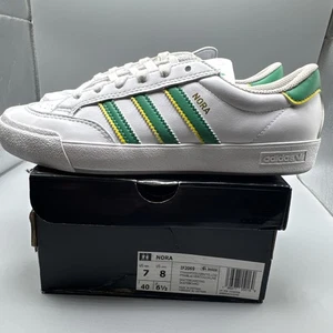 Talla 7 Para Hombre - Adidas Nora Blanco Corte Verde Amarillo ¡Nuevo! - Imagen 1 de 17