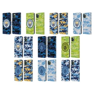 MAN CITY FC BADGE CAMOU ÉTUI COQUE DE LIVRE EN CUIR POUR APPLE iPHONE TÉLÉPHONES - Photo 1 sur 16