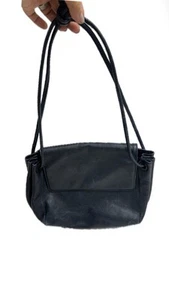 VTG Bottega Veneta Dark Blue (navy) Leather Shoulder MarcoPolo Bag Purse - Picture 1 of 24