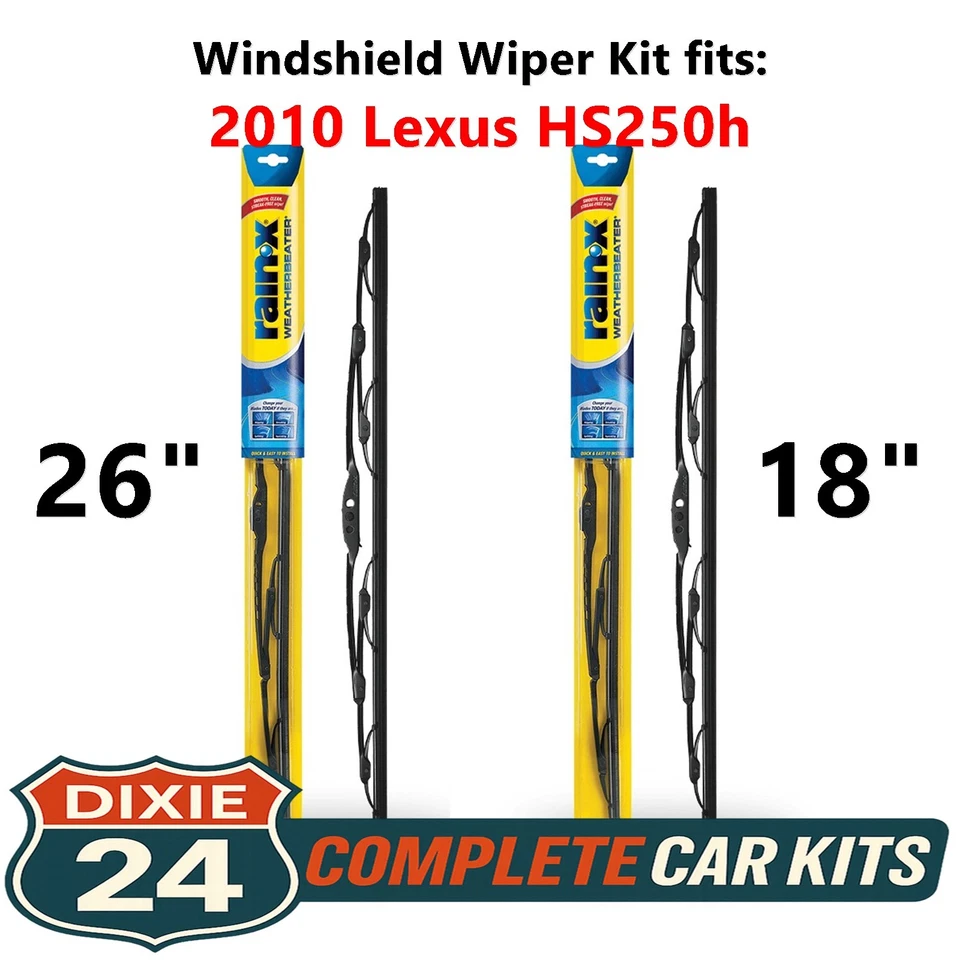 Rain-X Weatherbeater Windshield Wiper Kit fits: 2010 Lexus HS250h (26" & 18") Foto 1 de 4