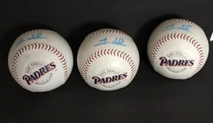 Lot Of 3 SD Padres Signed (smudged) Trevor Hoffman HOF Oversized Baseballs - Picture 1 of 4