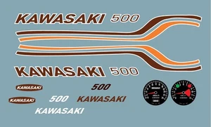 Décalcomanie à l'eau, KAWASAKI 500, maquette, 1:8, Heller, Nagano - Imagen 1 de 1