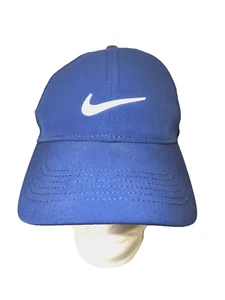 Nike Dri-Fit Heritage86 Blue Golf Hat, Adjustable, w/White Logo on Crown & Back - Picture 1 of 6
