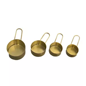 Hawkins New York Brass Set of Four Measuring Cups - Picture 1 of 2
