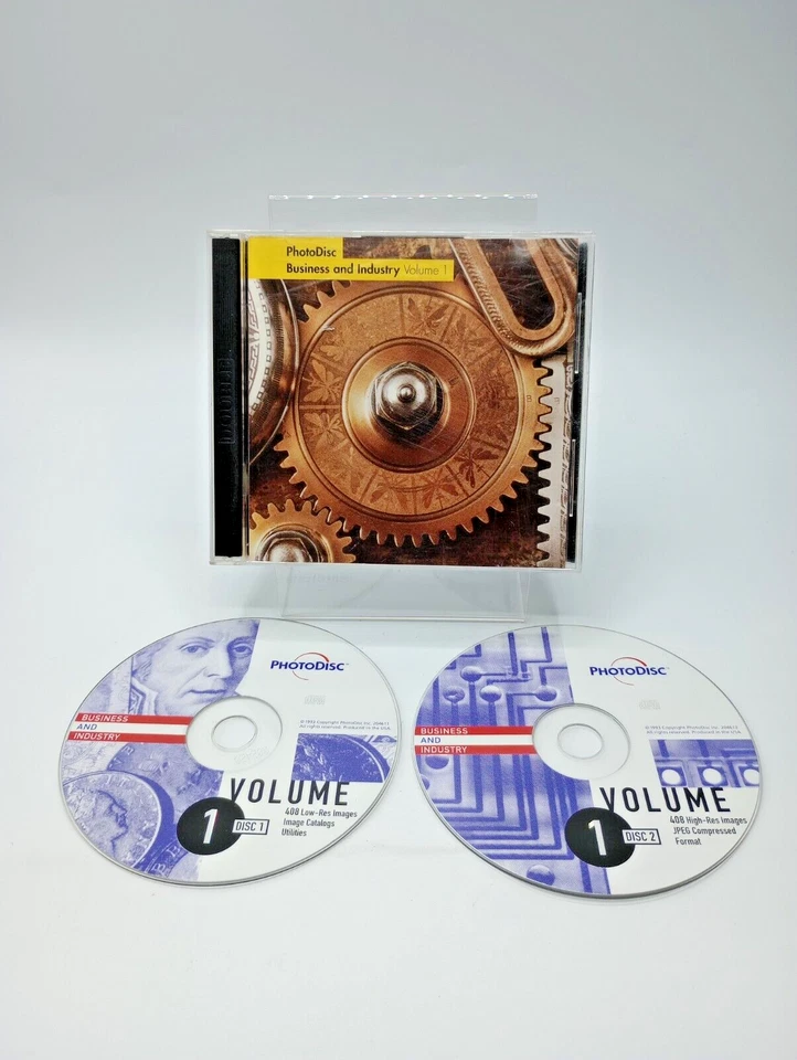 PhotoDisc Royalty-Free Stock Photos Vol 1 Business and Industry 2 CDs 408 Images - Image 1 of 4